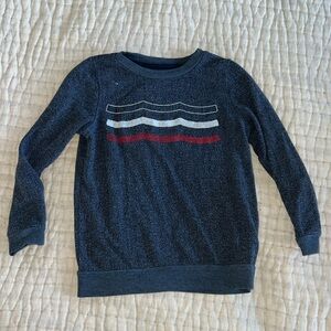 Sol Angeles Waves Hacci pullover navy sweatshirt | 6
